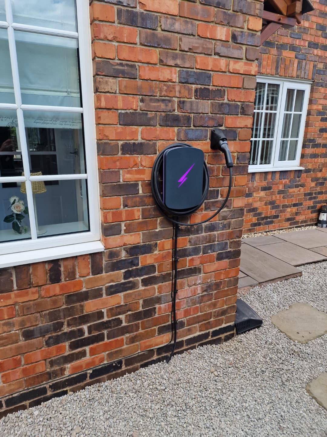 Hypervolt Home 3 Pro installed beside local isolator with tidy routing