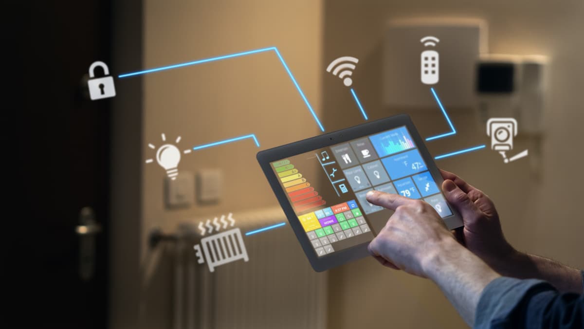Smart home system with app control