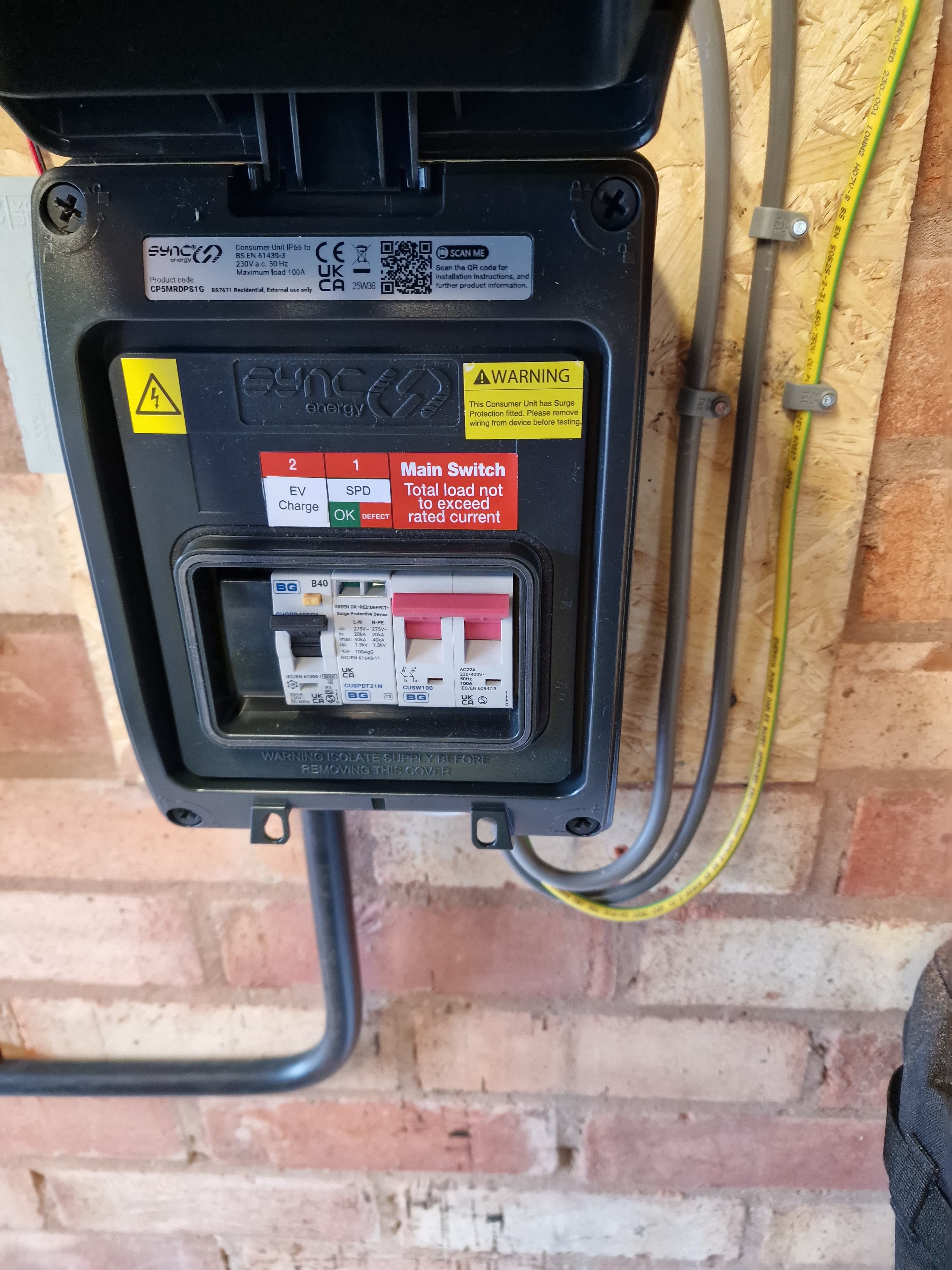 Dedicated EV circuit installed for Tesla Wall Connector