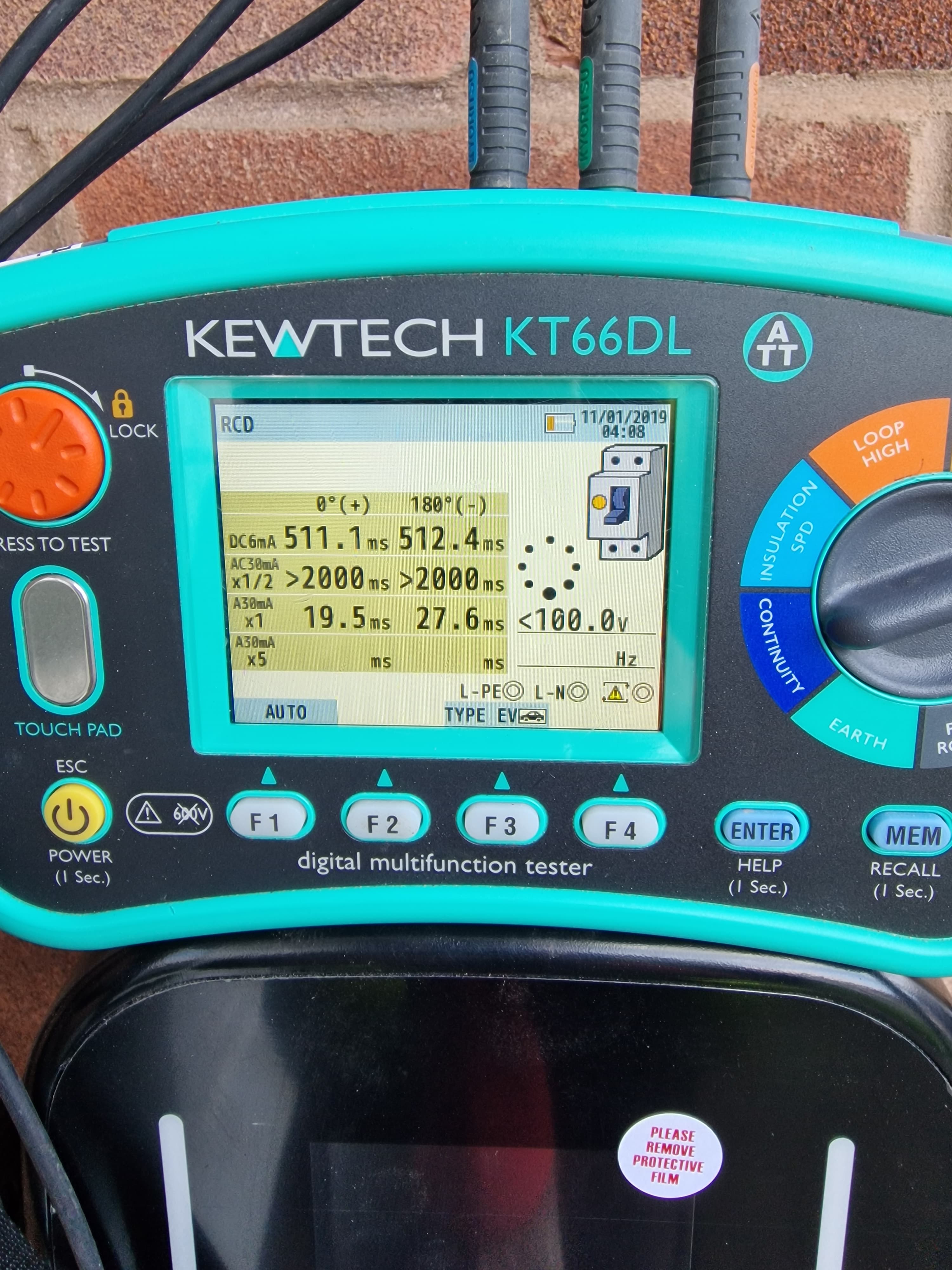 Tesla Wall Connector tested using EVSE test adapter