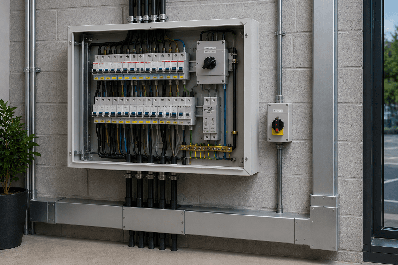 Dedicated commercial EV charger distribution board