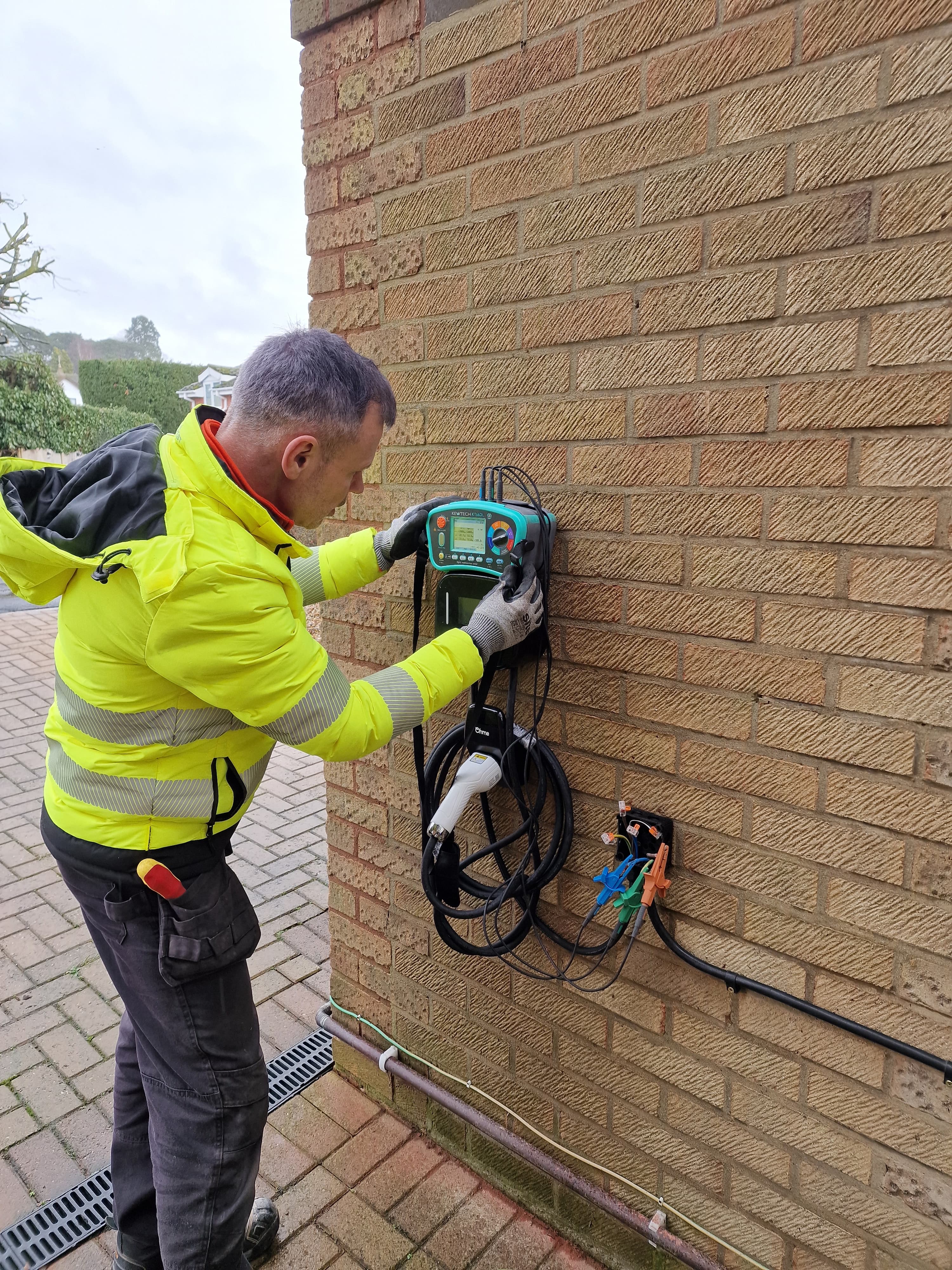 EV charger electrical testing